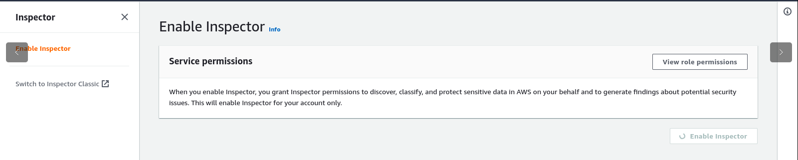 Amazon Inspector Screen How to leverage Amazon Inspector service for vulnerability scanning ...