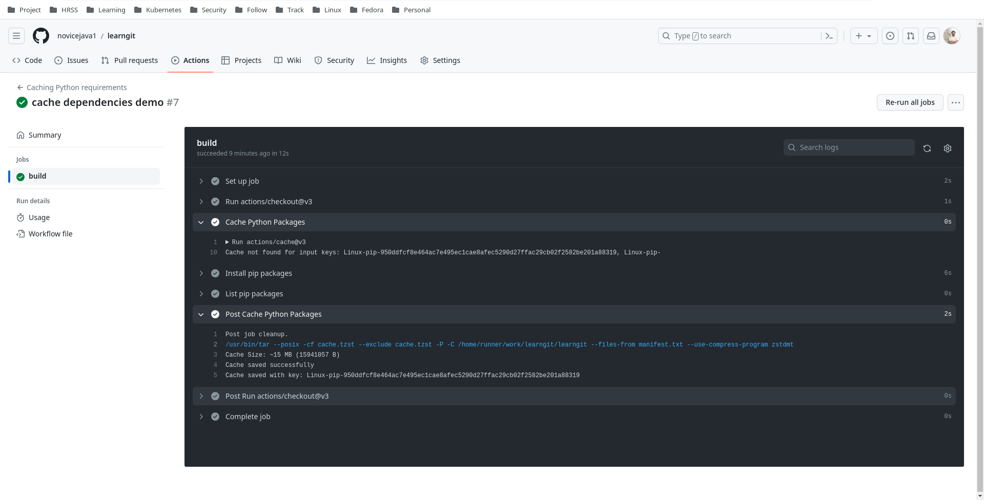 How to cache python dependencies to speed up GitHub workflows ...