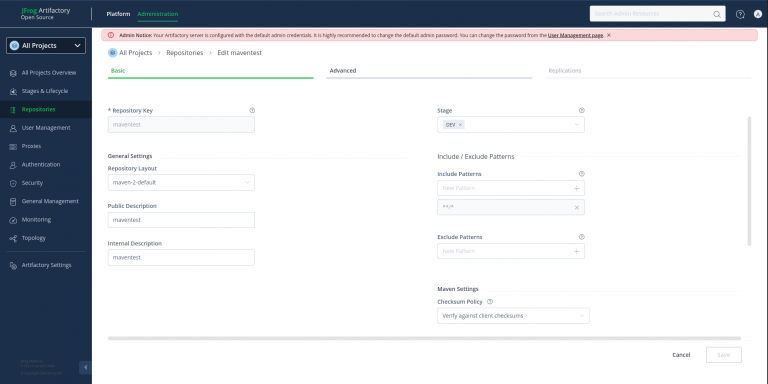 How to setup JFrog Artifactory and Publish maven artifacts - Middleware ...